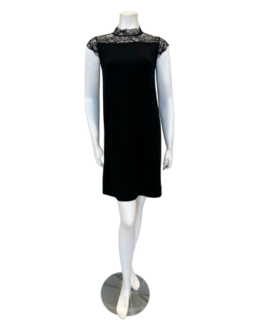 Oh! Zuza 4425 Sheer Lace Black Modal Nightshirt Myselflingerie.com